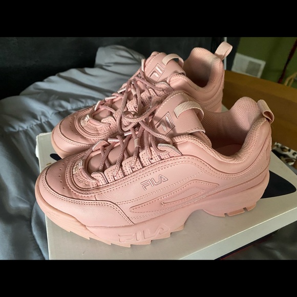 Fila | Shoes | Light Pink Filas Worn Twice | Poshmark